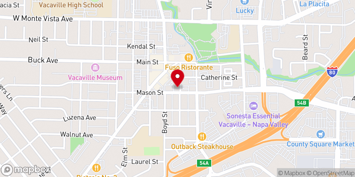 Map showing location of The Potter's House Christian Church