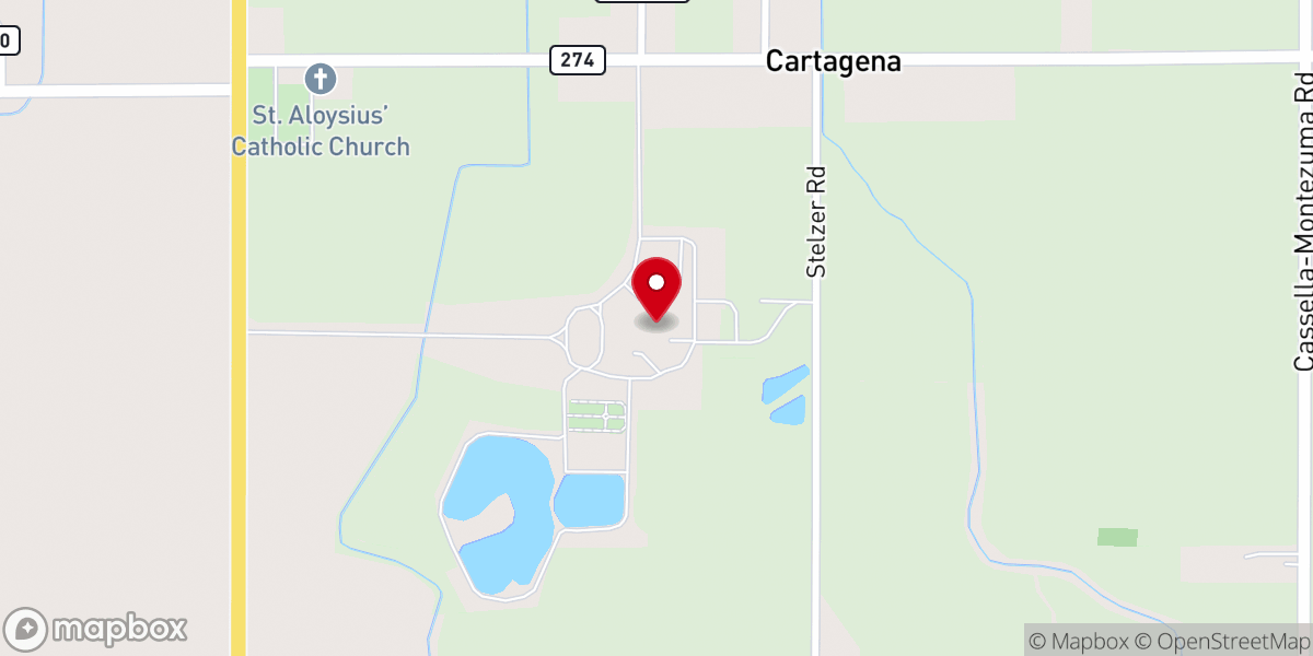 Map showing location of St Marys Deanery Training Center