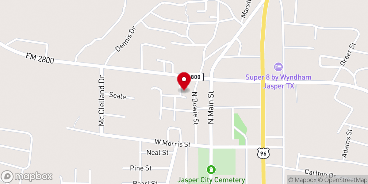 Map showing location of First Church of God In Christ