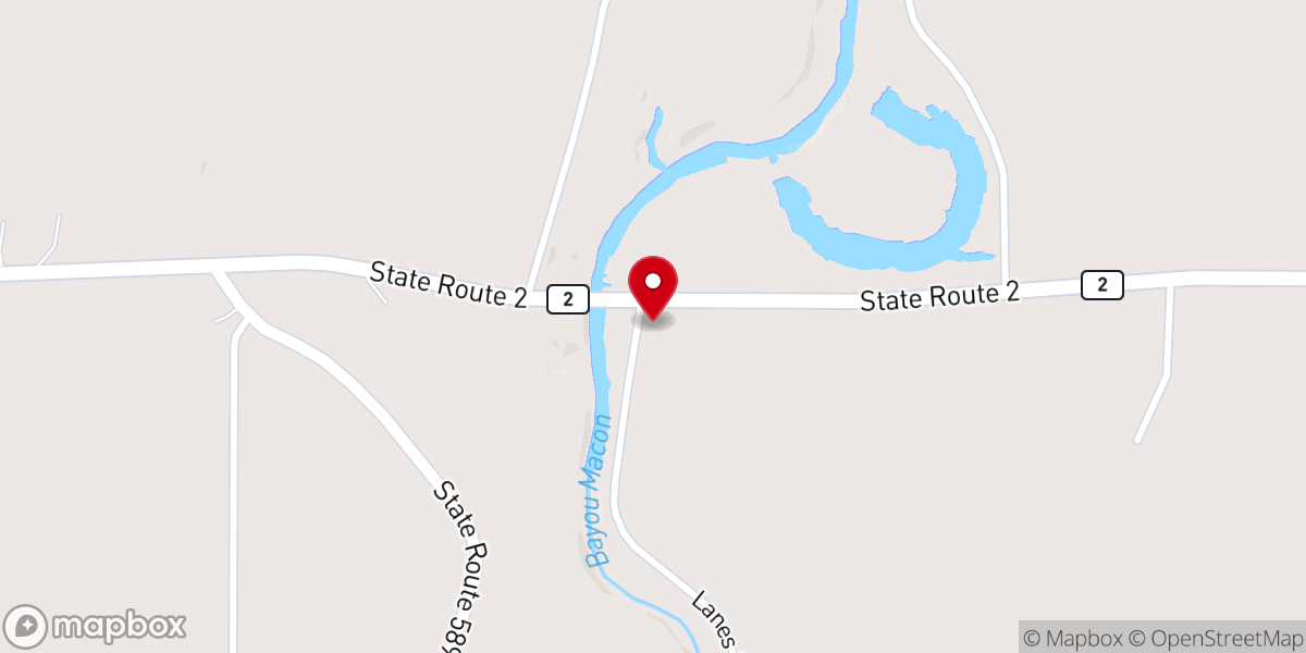 Map showing location of Lanes Ferry Baptist Church