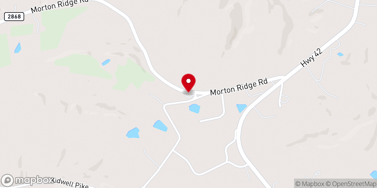 Map showing location of United Methodist Churches of Bedford (UMCB Hickory Grove Site)