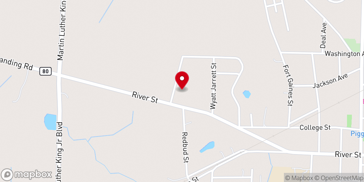 Map showing location of Westview United Methodist Church