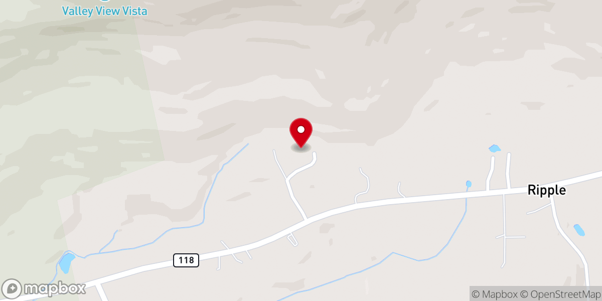 Map showing location of Living Word Baptist Church