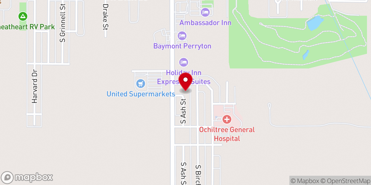 Map showing location of New Hope Fellowship