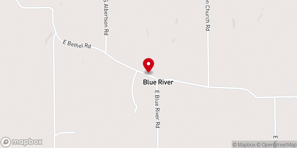 Map showing location of Mount Bethel Church