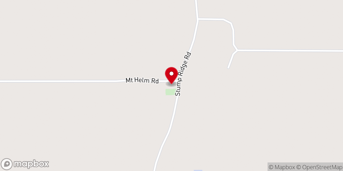 Map showing location of Mt Helm MB Church
