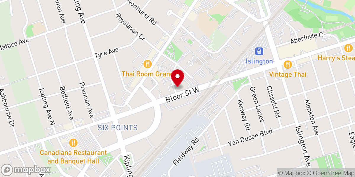 Map showing location of Resurrection RC Church