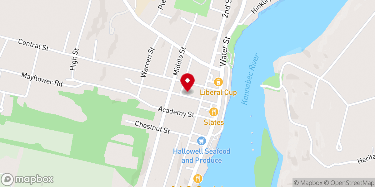 Map showing location of The Happy Hollow