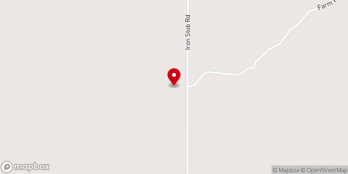 Map showing location of Pine Pole Church
