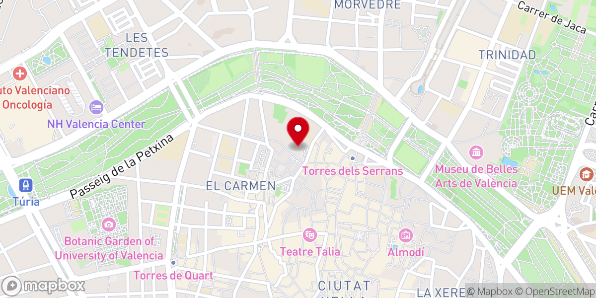 Map showing location of Parroquia de la Santísima Cruz