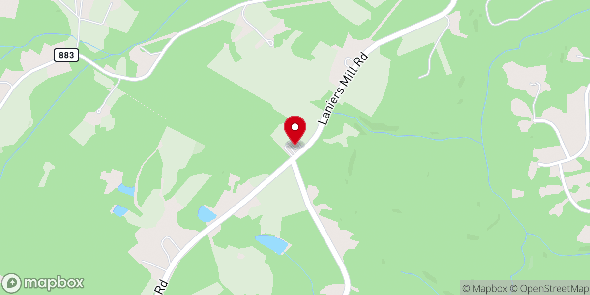 Map showing location of Mount Freeman Missionary Baptist Church