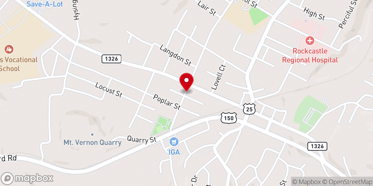 Map showing location of Rock Strength & Fitness