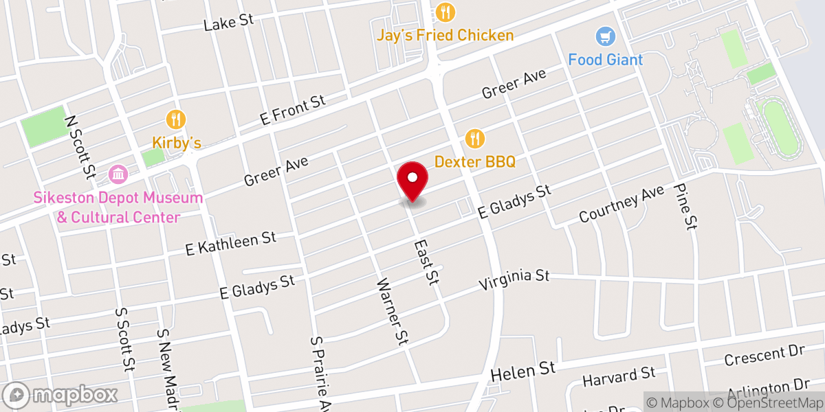 Map showing location of Peace Point Chapel of Seventh-day Adventists