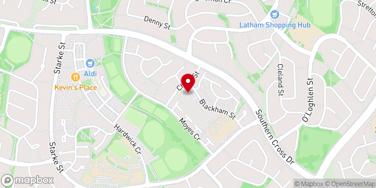 Map showing location of St John the Apostle’s Catholic Church