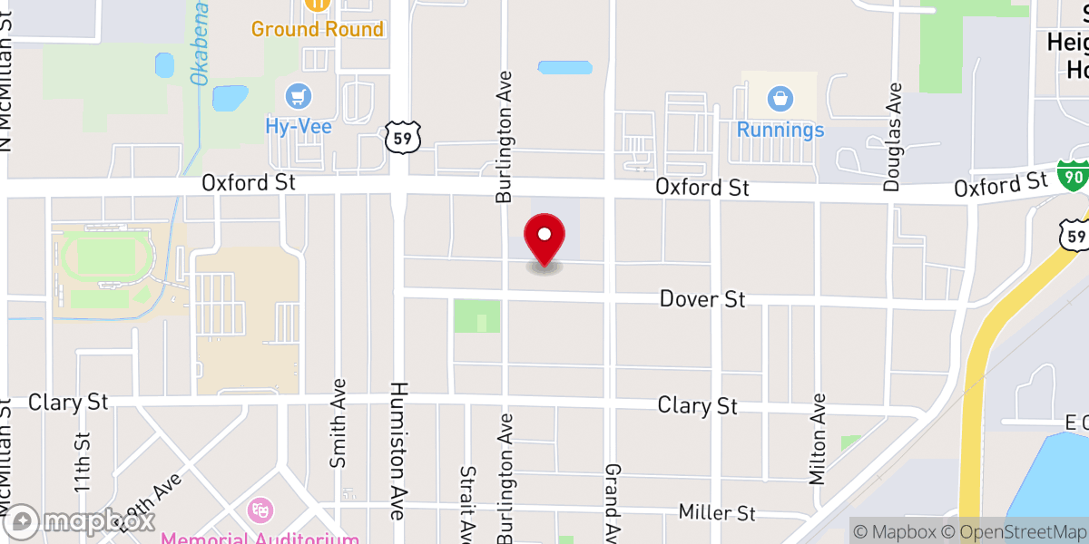 Map showing location of St Matthews Lutheran Church