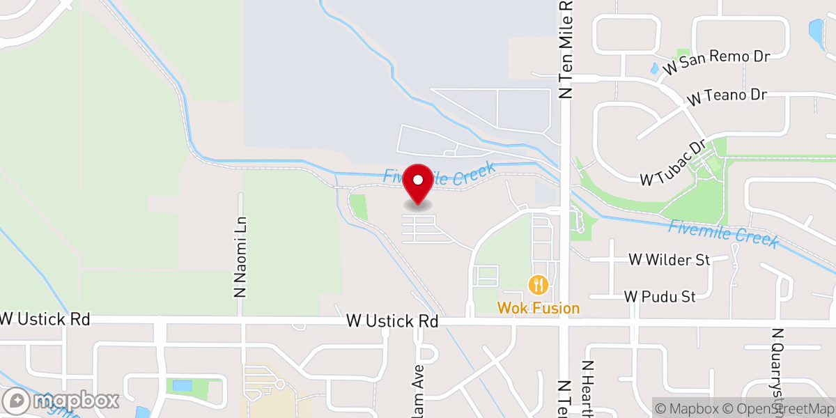 Map showing location of Calvary Chapel Meridian Idaho
