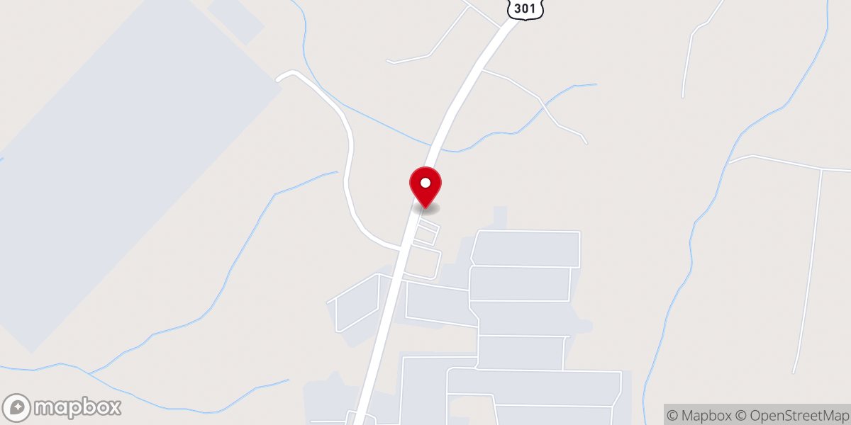 Map showing location of Smith Chapel Baptist Church