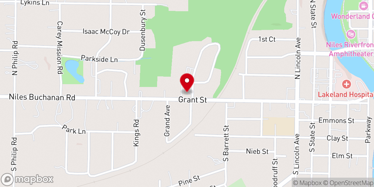 Map showing location of Niles Westside Seventh-day Adventist Church