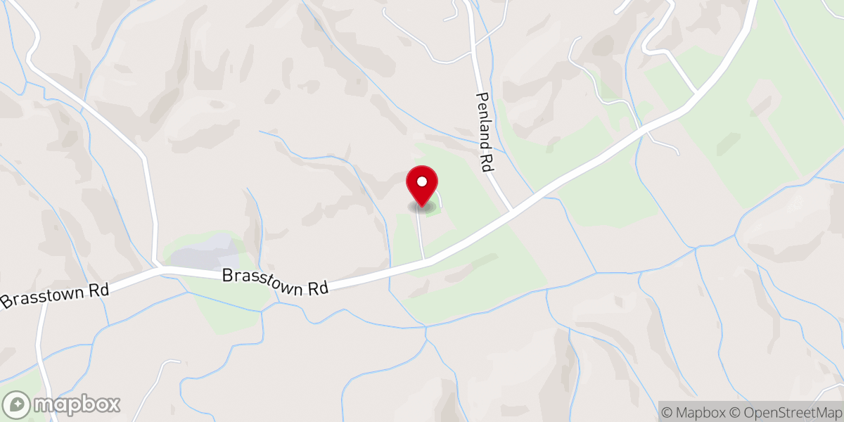 Map showing location of Maggie's Chapel Baptist Church