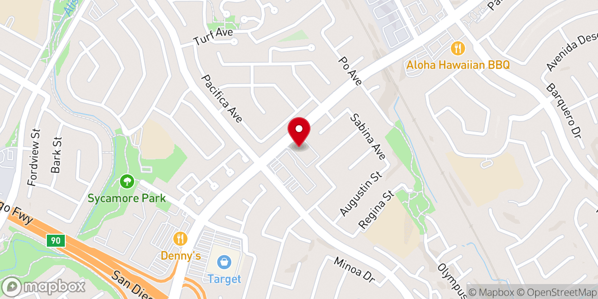 Map showing location of Mission Hills Church