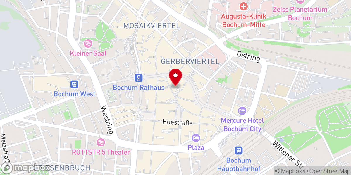 Map showing location of Kirchenkreis Bochum Gemeindebüro