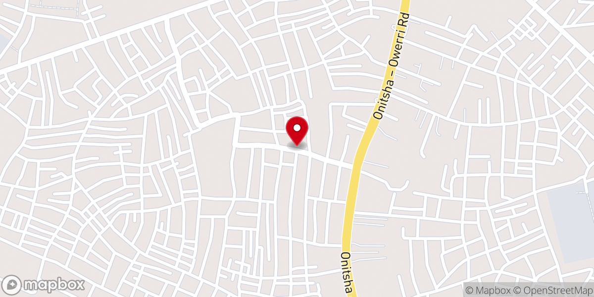 Map showing location of All Saints ojoto