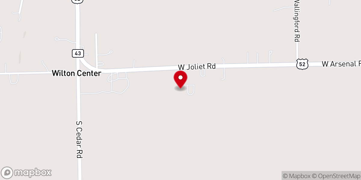Map showing location of Faith Connection of Wilton Center