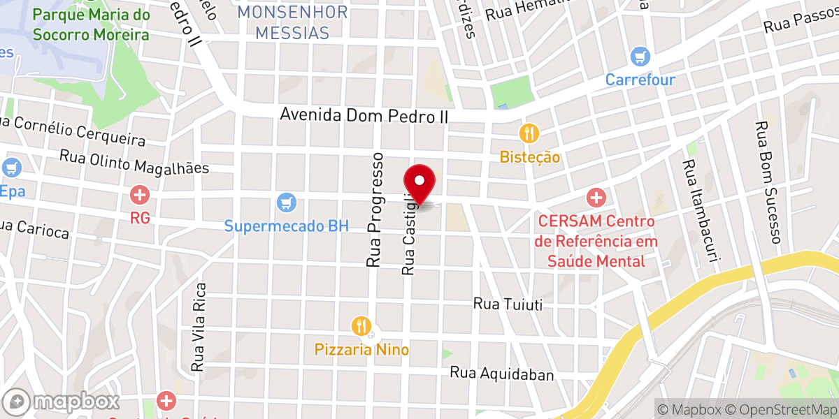 Map showing location of Santuário da Saúde e da Paz - Igreja Padre Eustáquio