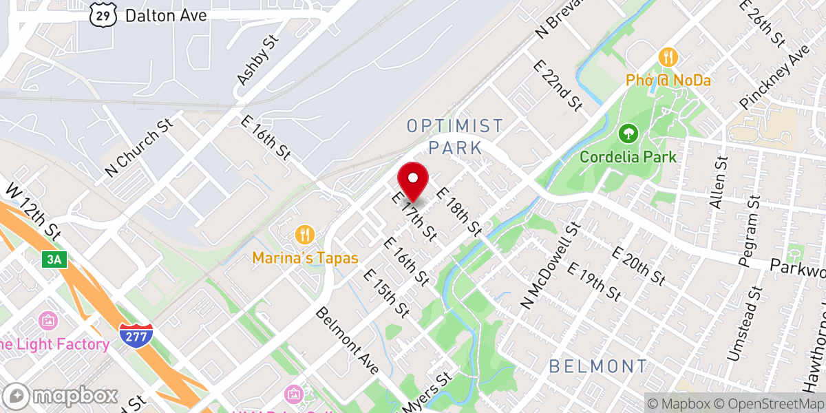 Map showing location of Chapel of Christ the King