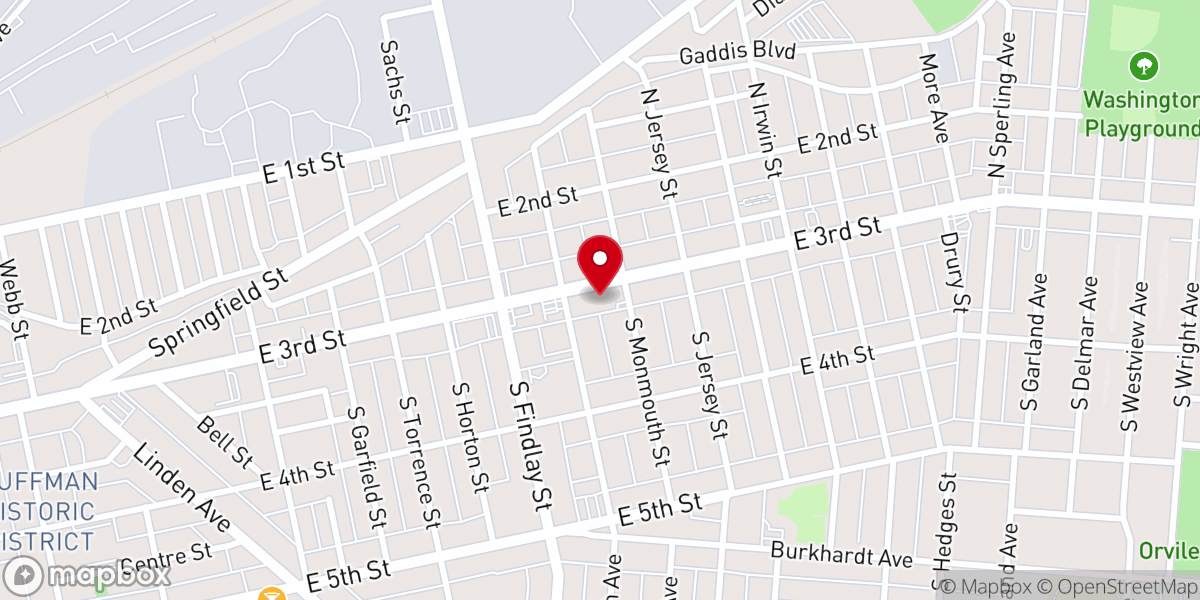 Map showing location of Living Word Church - Burkhardt