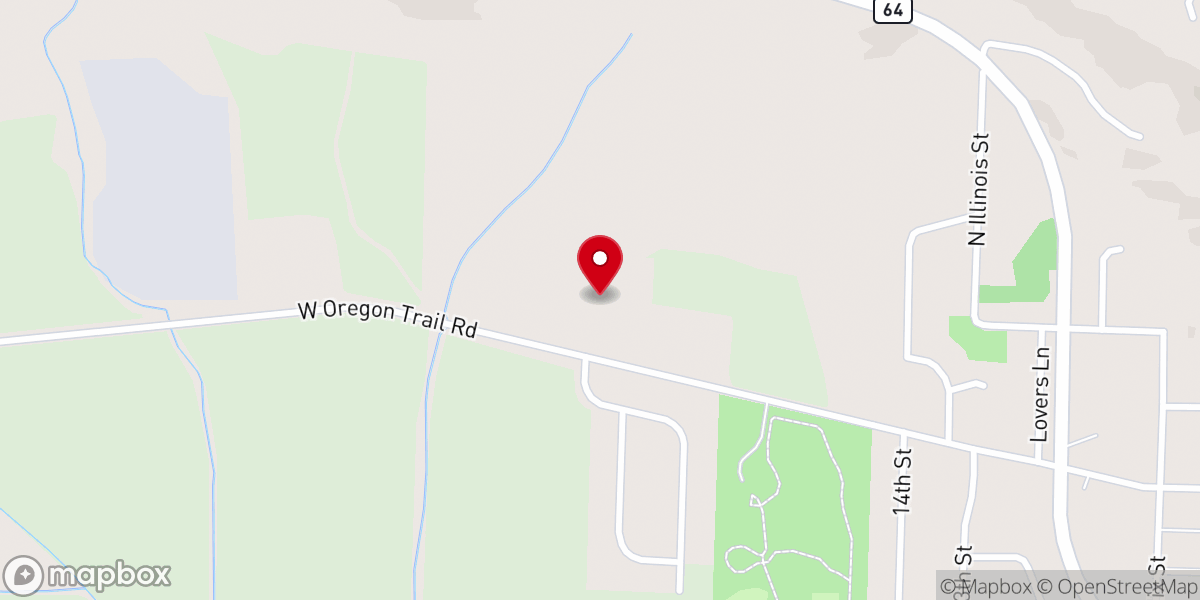 Map showing location of Oregon Church of God