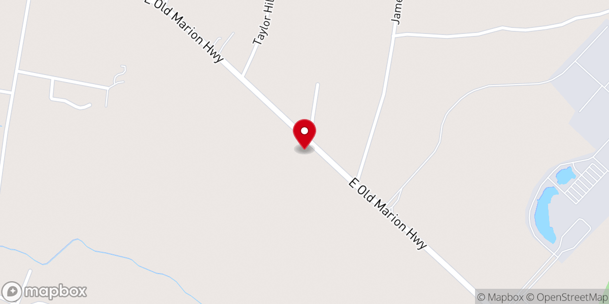 Map showing location of Bowers Chapel United Methodist Church