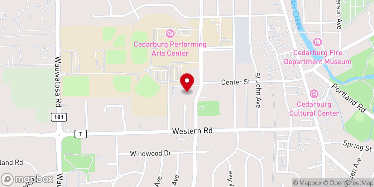 Map showing location of Community United Methodist Church