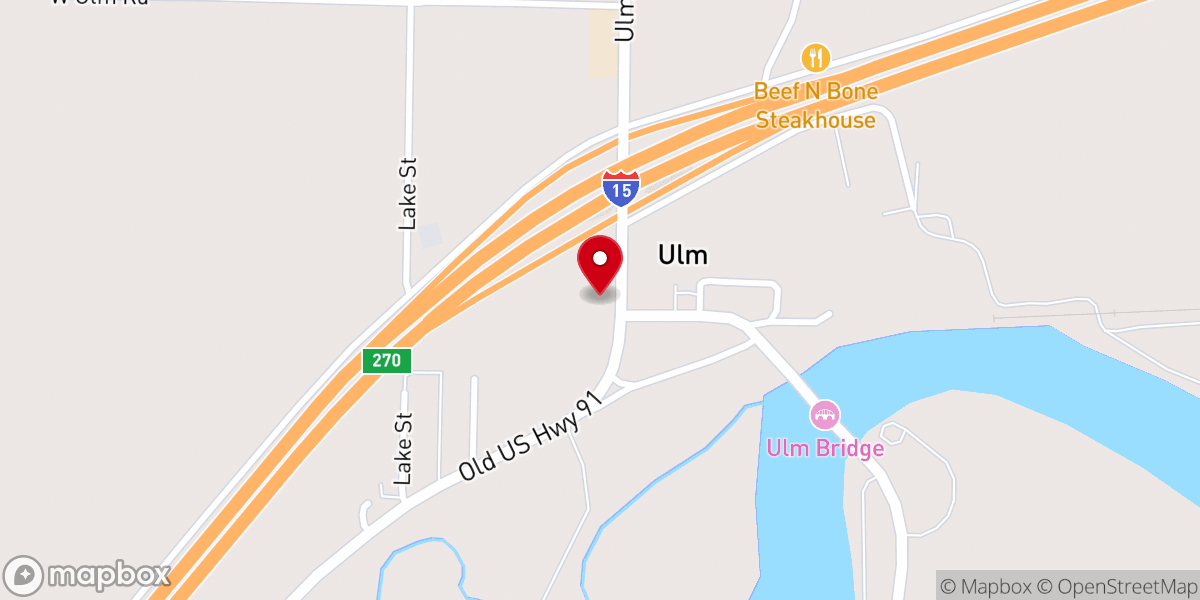 Map showing location of Intermountain Christian Fellowship