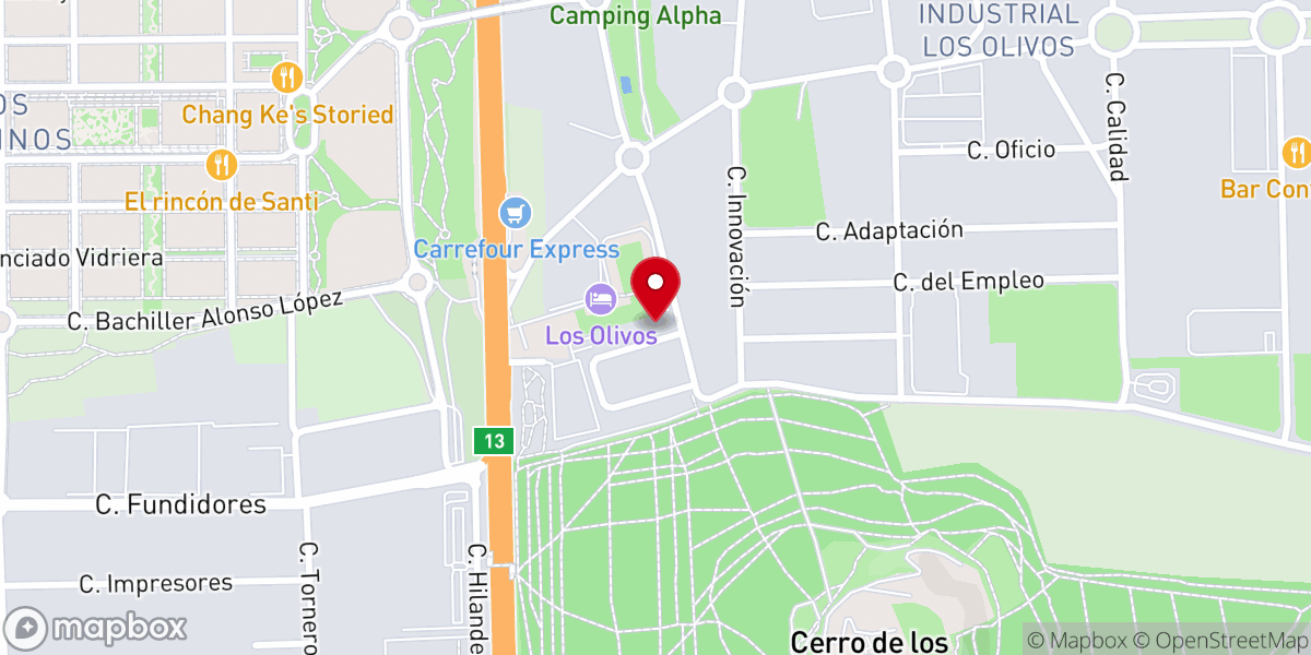 Map showing location of TABERNÁCULO DE VIDA GETAFE