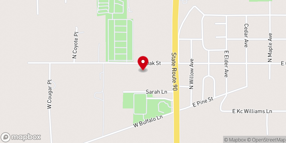 Map showing location of Arizona Fellowship of Cowboy Churches