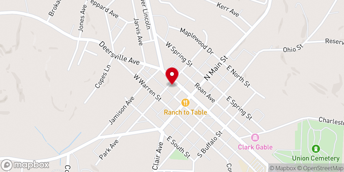 Map showing location of Salvation Army