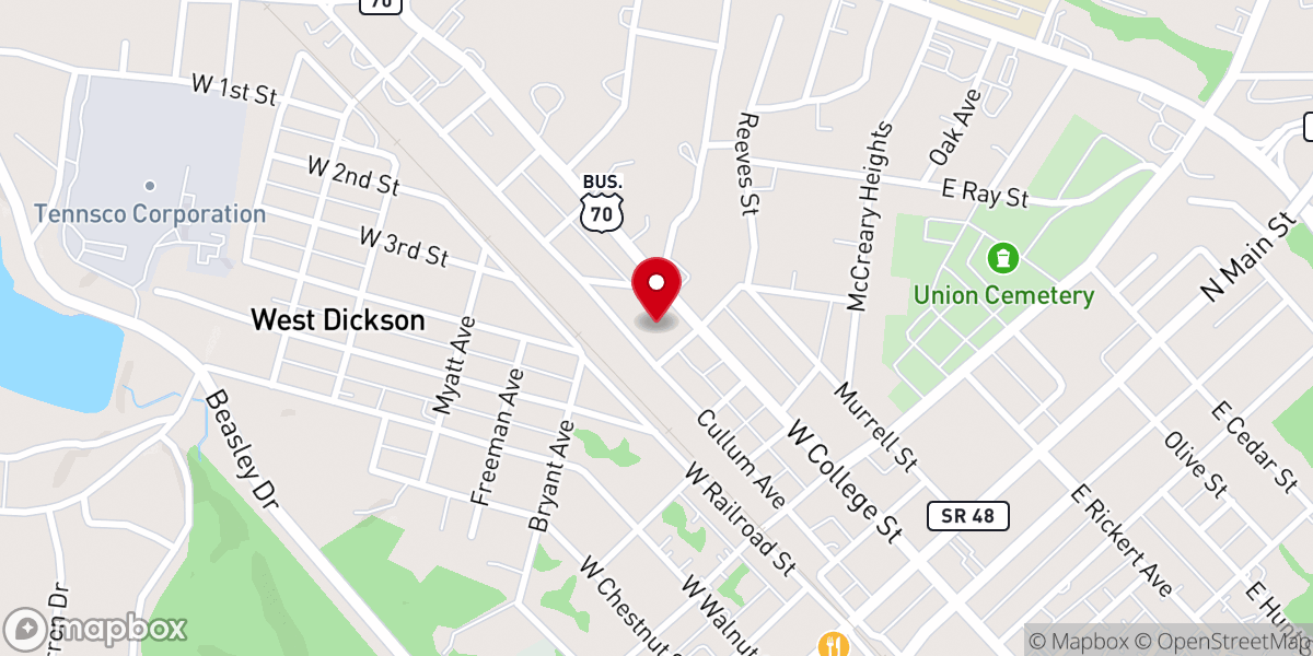 Map showing location of Redeemer Presbyterian Church PCA