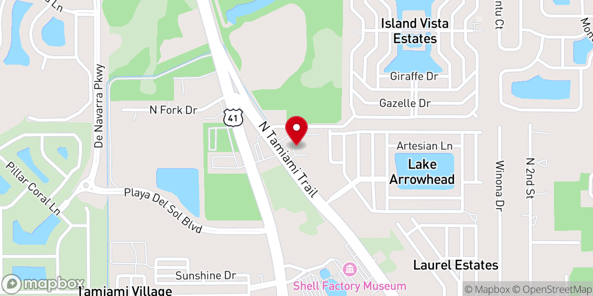 Map showing location of Living Word Ministries