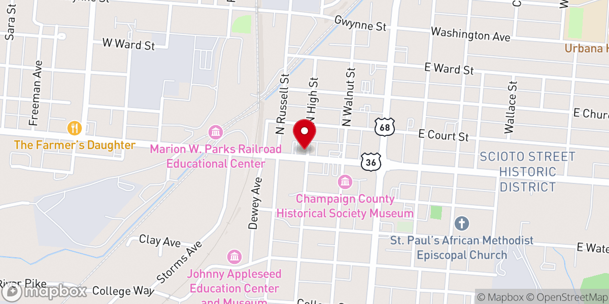 Map showing location of Caring Kitchen