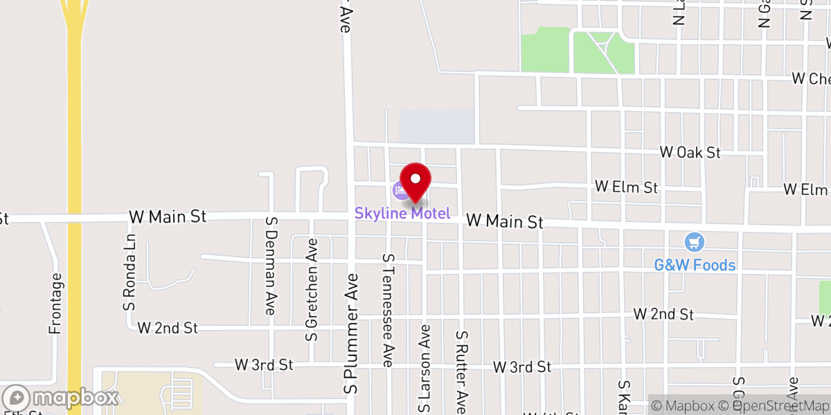 Map showing location of Zion Lutheran Church
