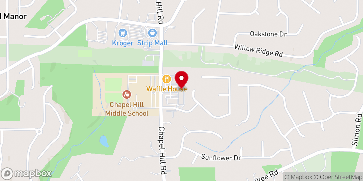 Map showing location of The Shoppes At Chapel Hill