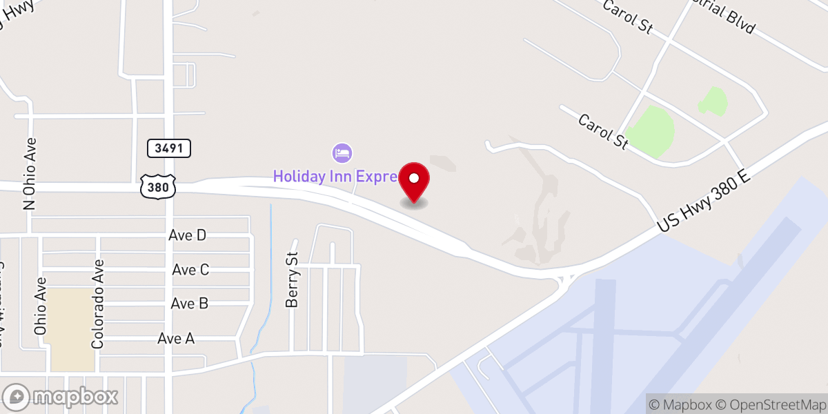 Map showing location of Faith Center Assembly of God
