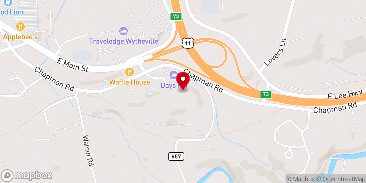 Map showing location of Wohlfahrt Haus Dinner Theatre