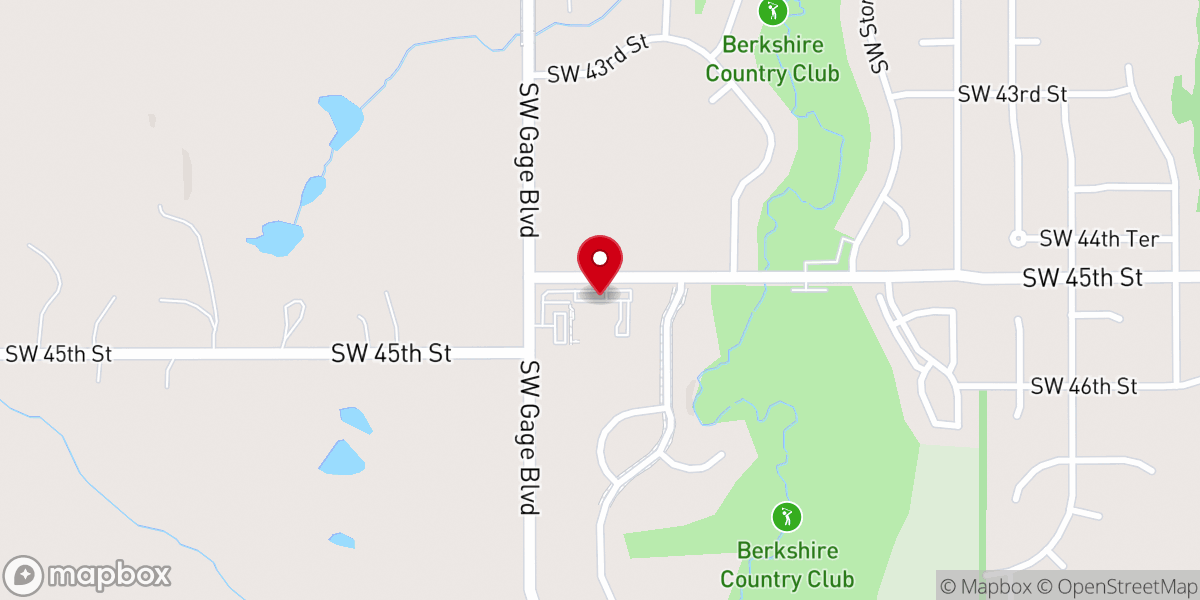Map showing location of Light of the World Christian Center