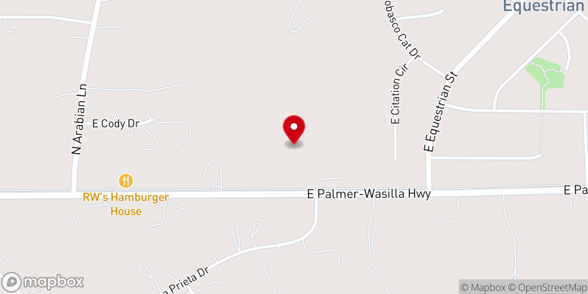 Map showing location of Real Life Church