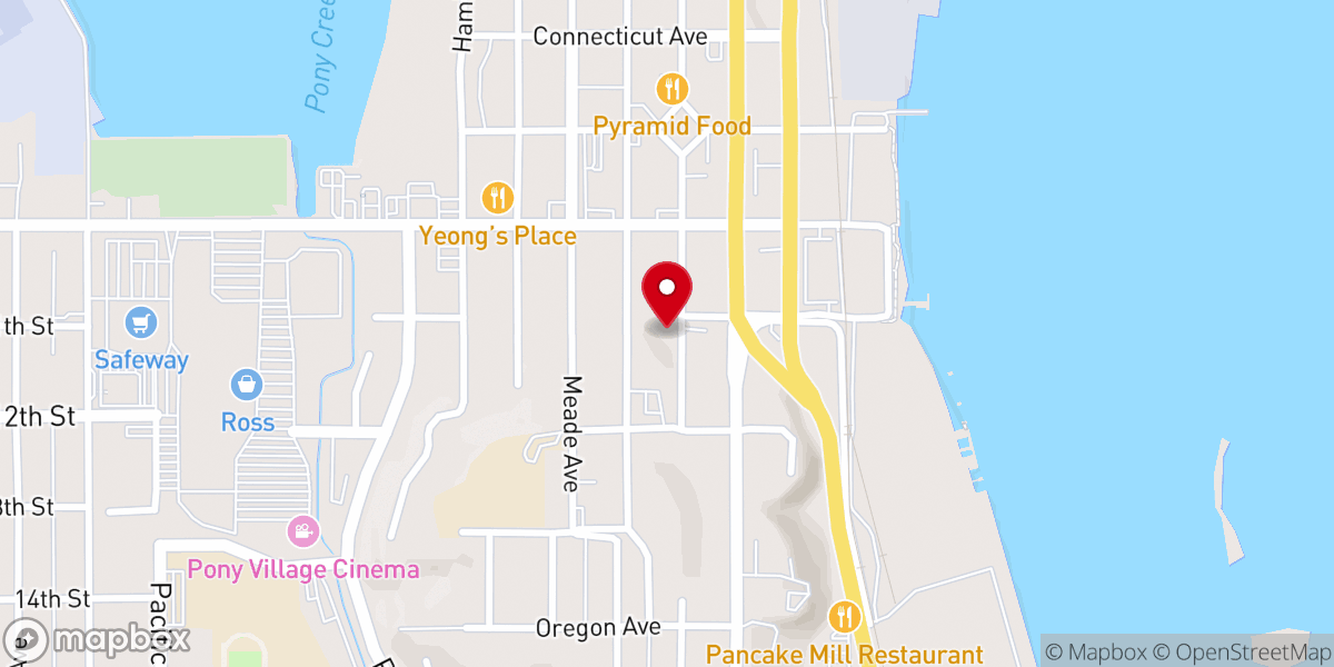 Map showing location of Unity By the Bay