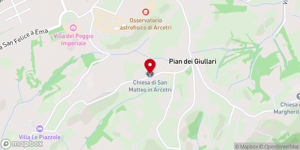 Map showing location of Convento di San Matteo - Padri Carmelitani Scalzi