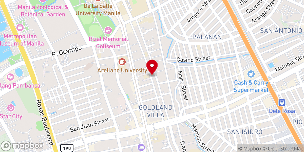Map showing location of Good Samaritan Baptist Church