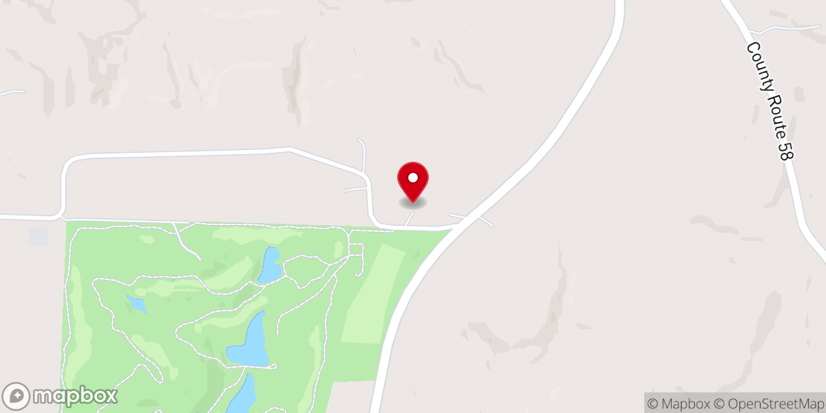 Map showing location of Gray Ridge Church